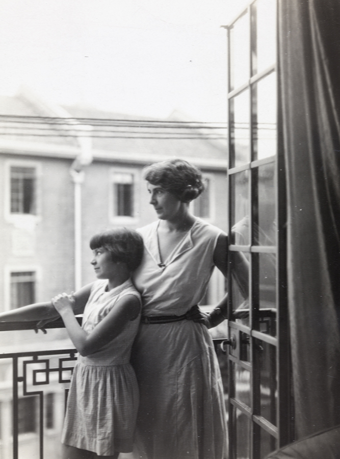 Hilda and Peggy Hookham, Shanghai, July 1931