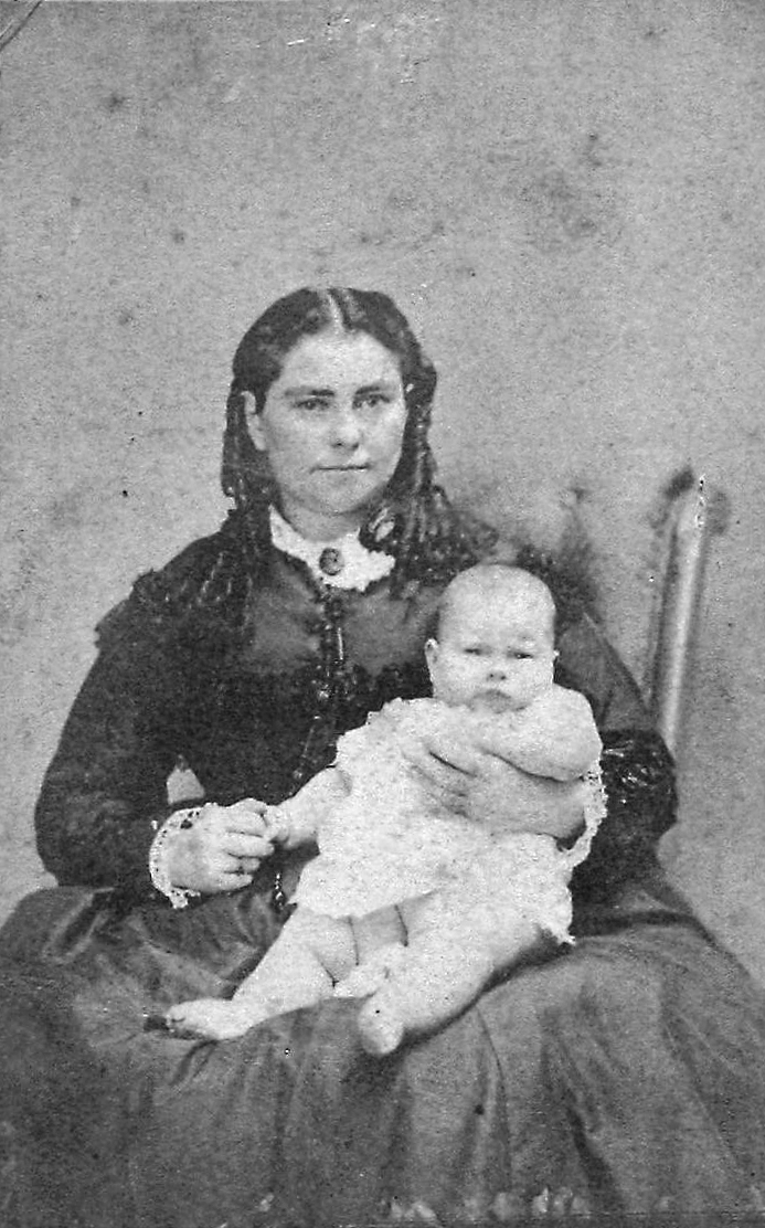 Mary Ann Newman, with baby Annie, Hong Kong 1870. Image courtesy of Graeme Clark.