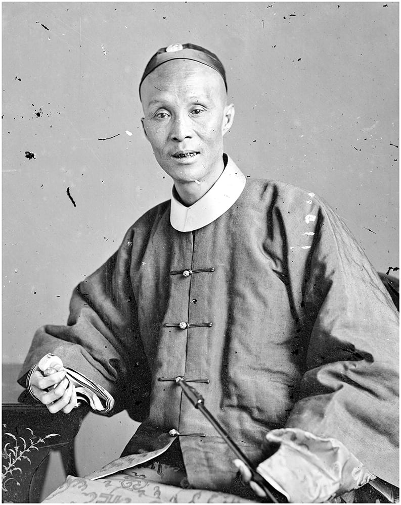 Fig. 1. Listed simply as ‘a Cantonese Gentleman’, the photograph was described by Thomson as ‘a salaried official who in process of time became … a mandarin of the sixth grade’, Illustrations of China, I, plate 22. Photograph by John Thomson, negative no. 650. Credit: Wellcome Collection. CC.BY.