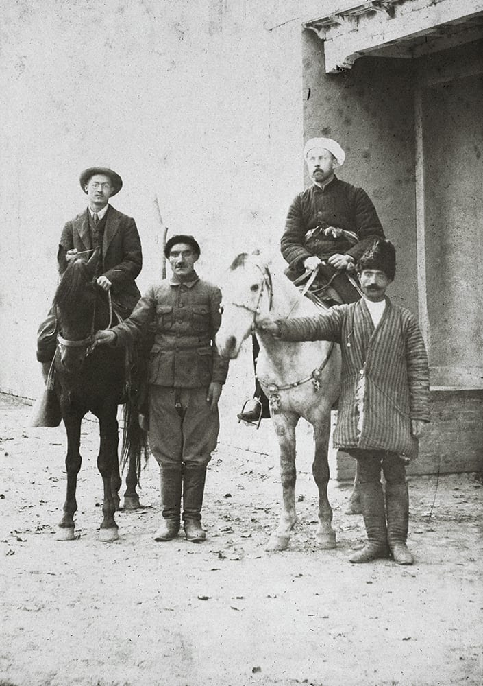 Harold Harding, on the right, in Kashgar (Kashi), c.1922. Richard Family Collection, EH-s62.